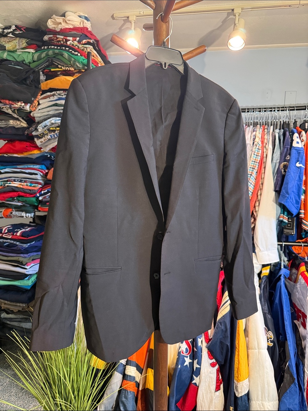 Express Men's Black Suit - Jacket and Pants